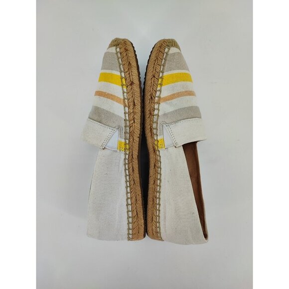 UGG Women's Renada White Stripe Slip On Espadrille Loafer Size 7.5 US - Picture 5 of 8